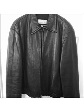 Vintage London Fog Black Leather Jacket Men’s Size XL Buttery Soft